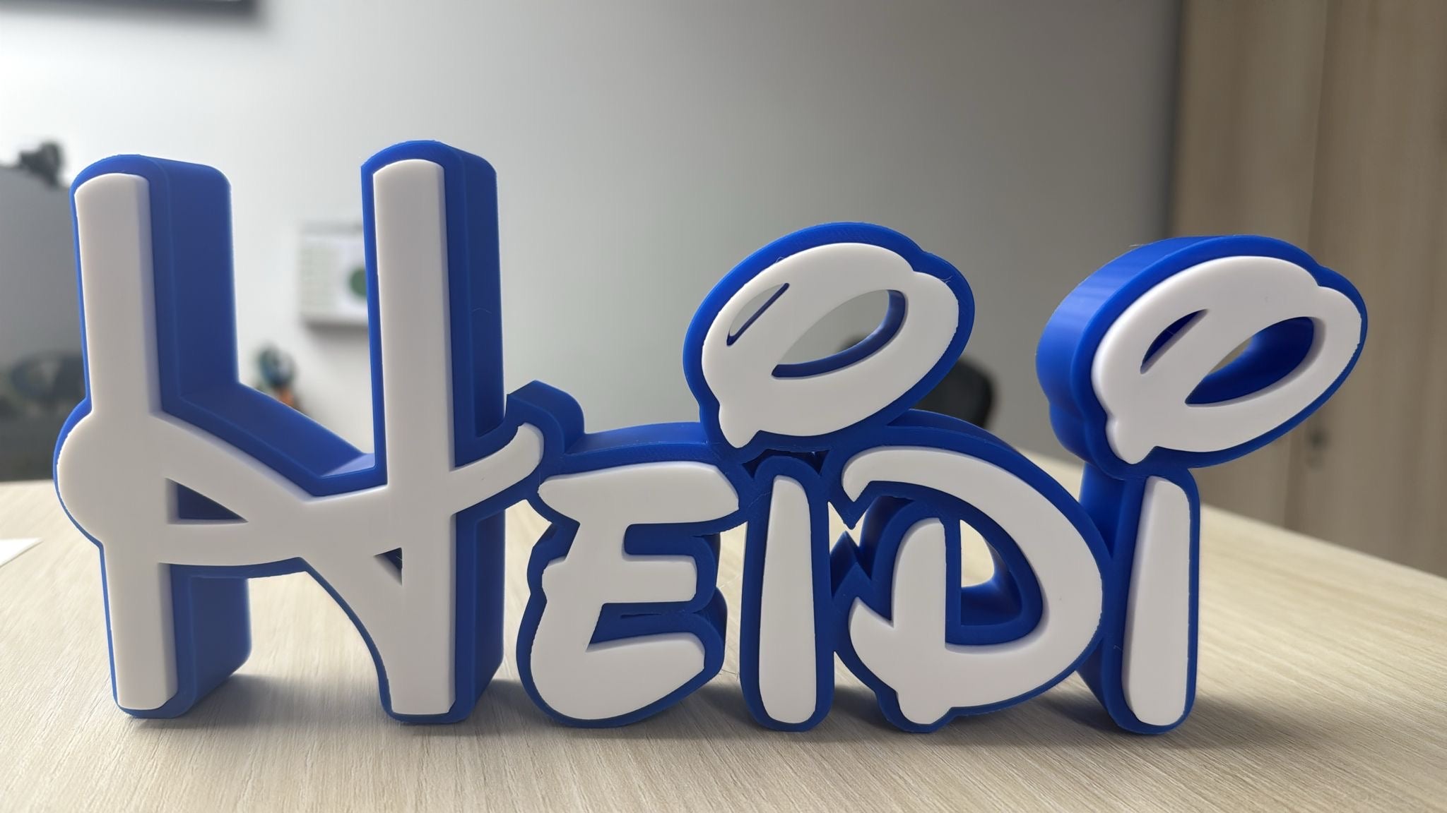 Geburtstagsgeschenk für Partner, Baby Geschenk Geburt, Geschenk Mama, Geschenk Papa, Geschenk Personalisiert, 3D Namensschild, Tisch Schild