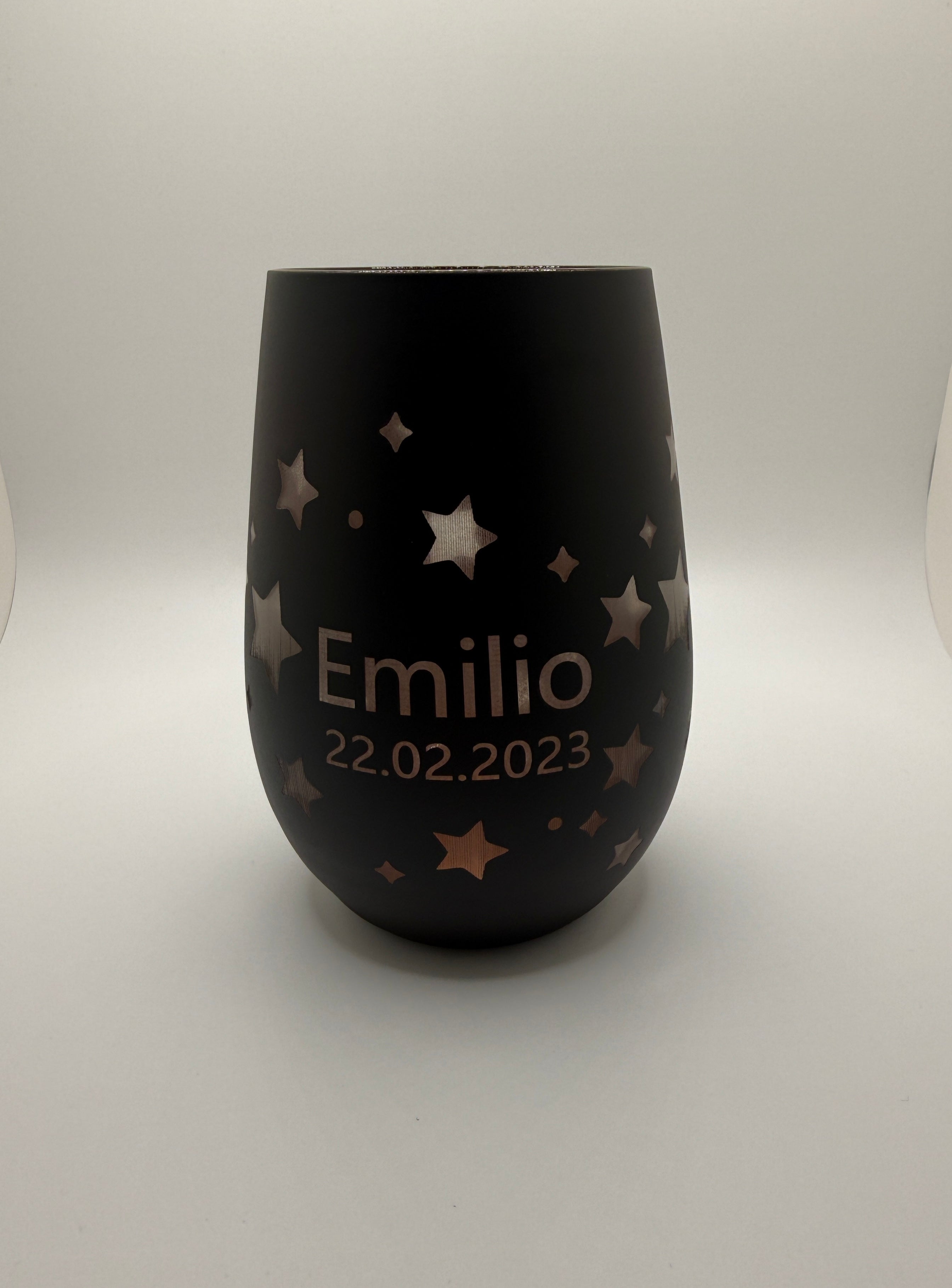 Gedenklicht, Windlicht, Personalisiertes Andenken, Sternenkind, Trauer Geschenk, Andenken, Personalisiertes Windlicht, Erinnerungslicht