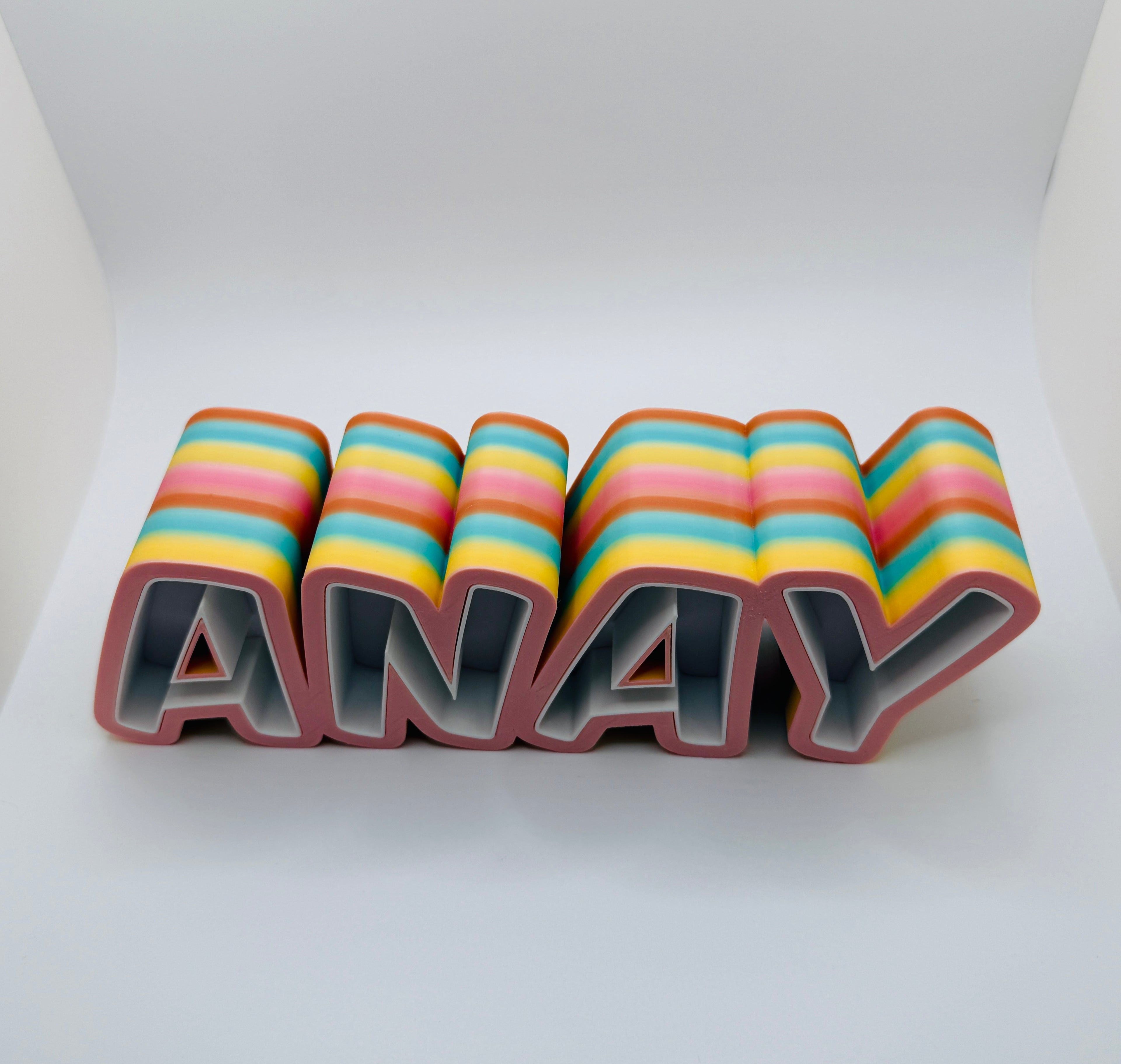 Geburtstagsgeschenk für Partner, Baby Geschenk Geburt, Geschenk Mama, Geschenk Papa, Geschenk Personalisiert, 3D Namensschild, Tisch Schild