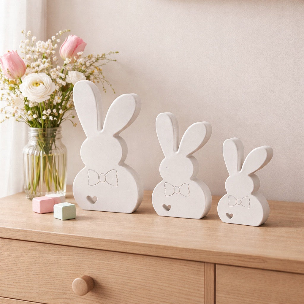 Hasen Set, Hasen Dekoration, Schönes Set zum Aufstellen