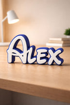 Geburtstagsgeschenk für Partner, Baby Geschenk Geburt, Geschenk Mama, Geschenk Papa, Geschenk Personalisiert, 3D Namensschild, Tisch Schild